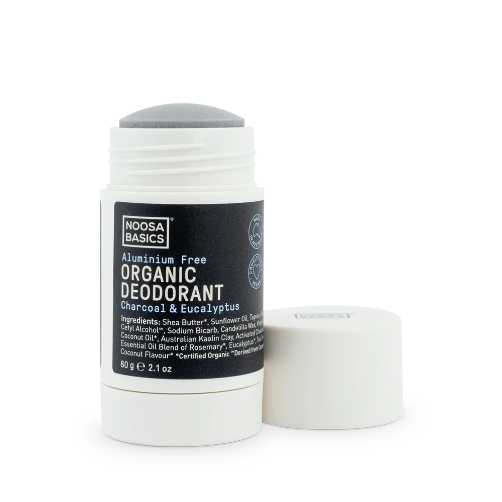 Noosa Basics ~ Organic Stick Deodorant ~ Charcoal & Eucalyptus