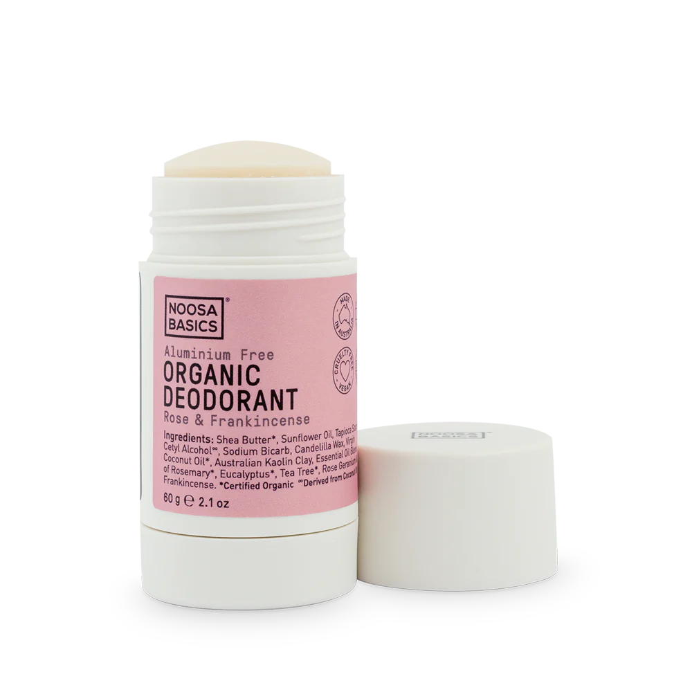 Noosa Basics ~ Organic Stick Deodorant ~ Rose & Frankincense
