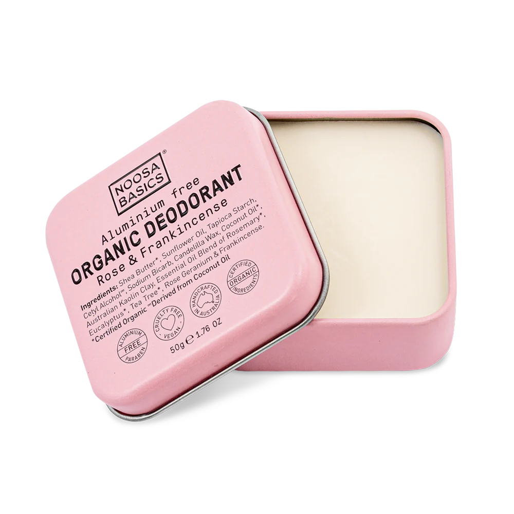 Noosa Basics ~ Deodorant Cream Tin ~ Rose & Frankincense