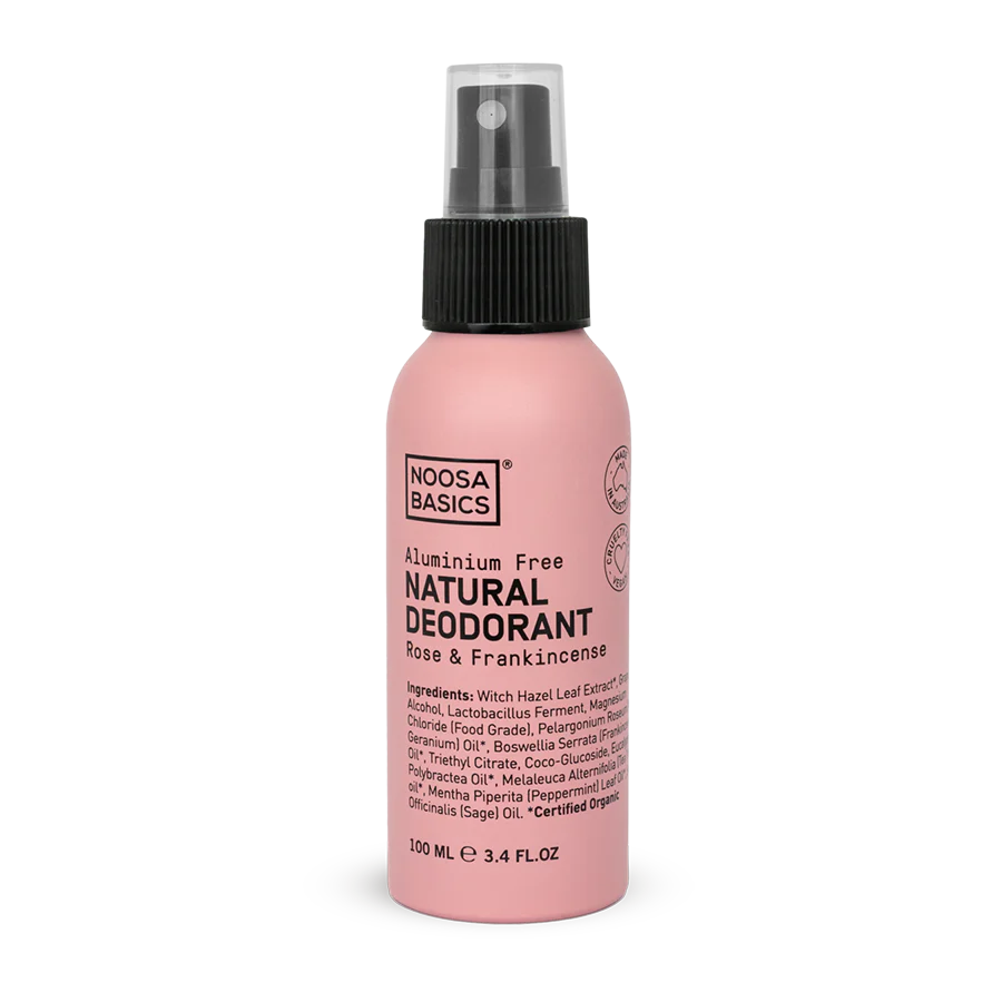 Noosa Basics ~ Natural Deodorant Spray ~ Rose & Frankincense