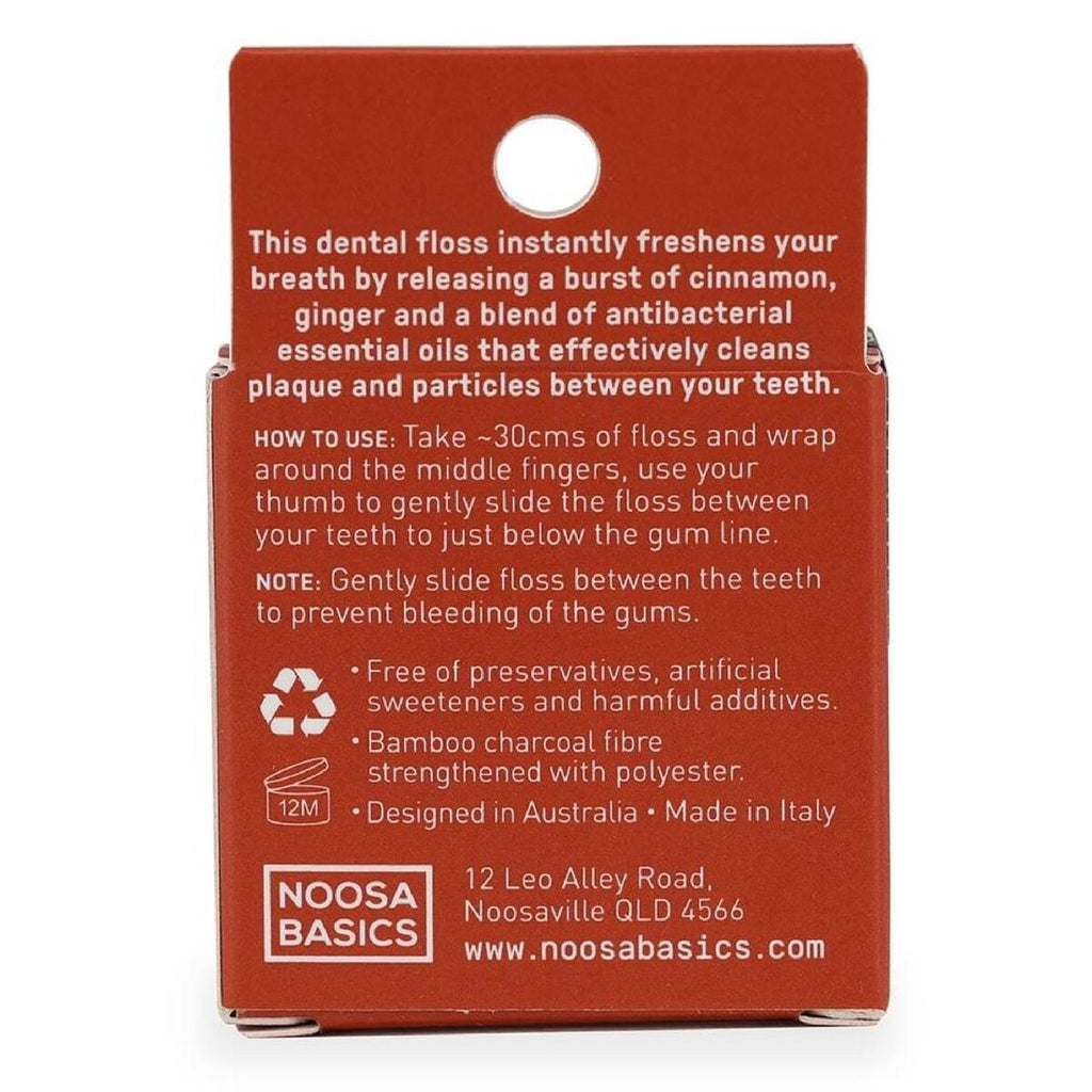 Bamboo Charcoal Dental Floss - Ginger & Cinnamon