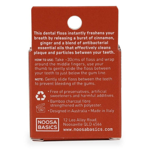Bamboo Charcoal Dental Floss - Ginger & Cinnamon