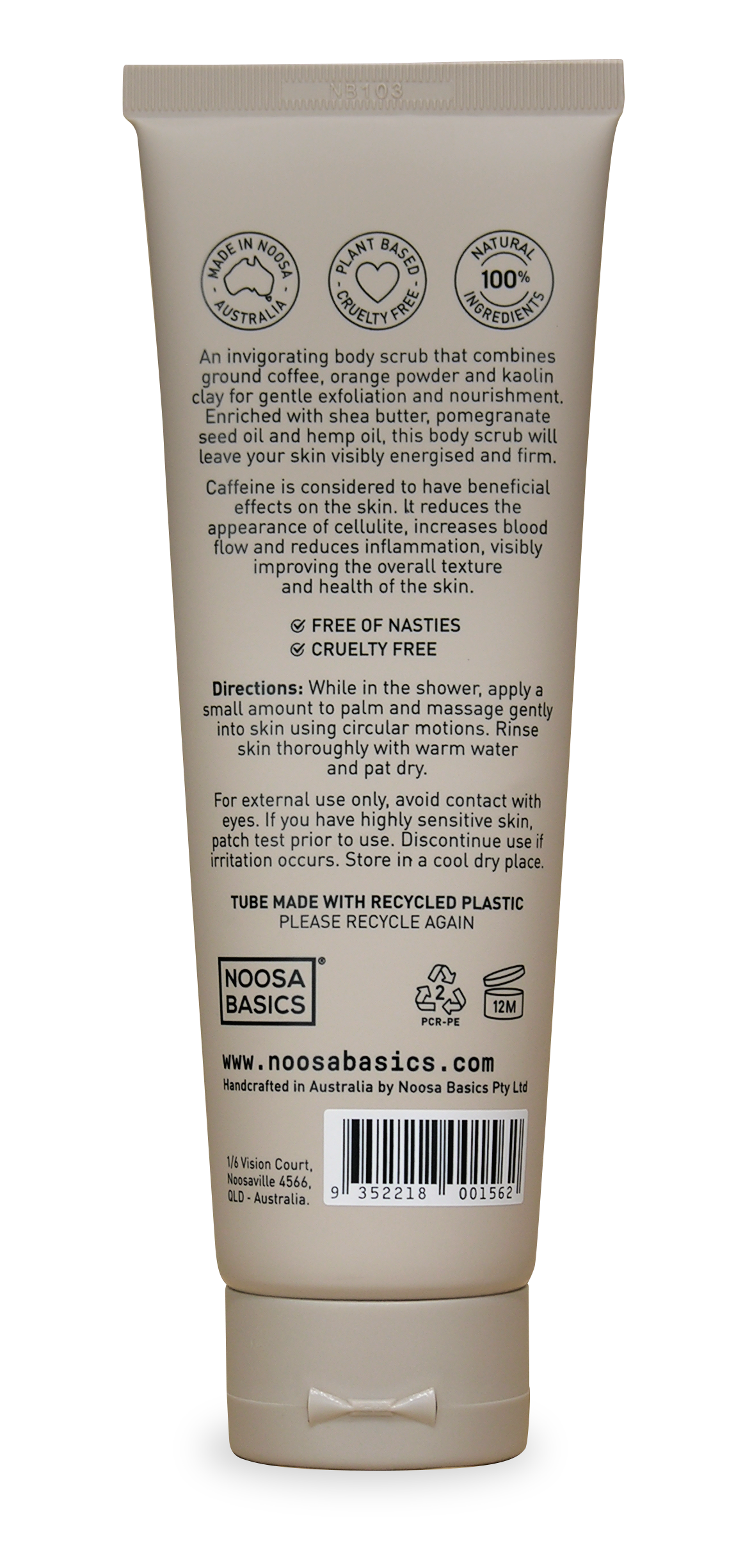 Body Scrub Coffee + Orange Peel Powder