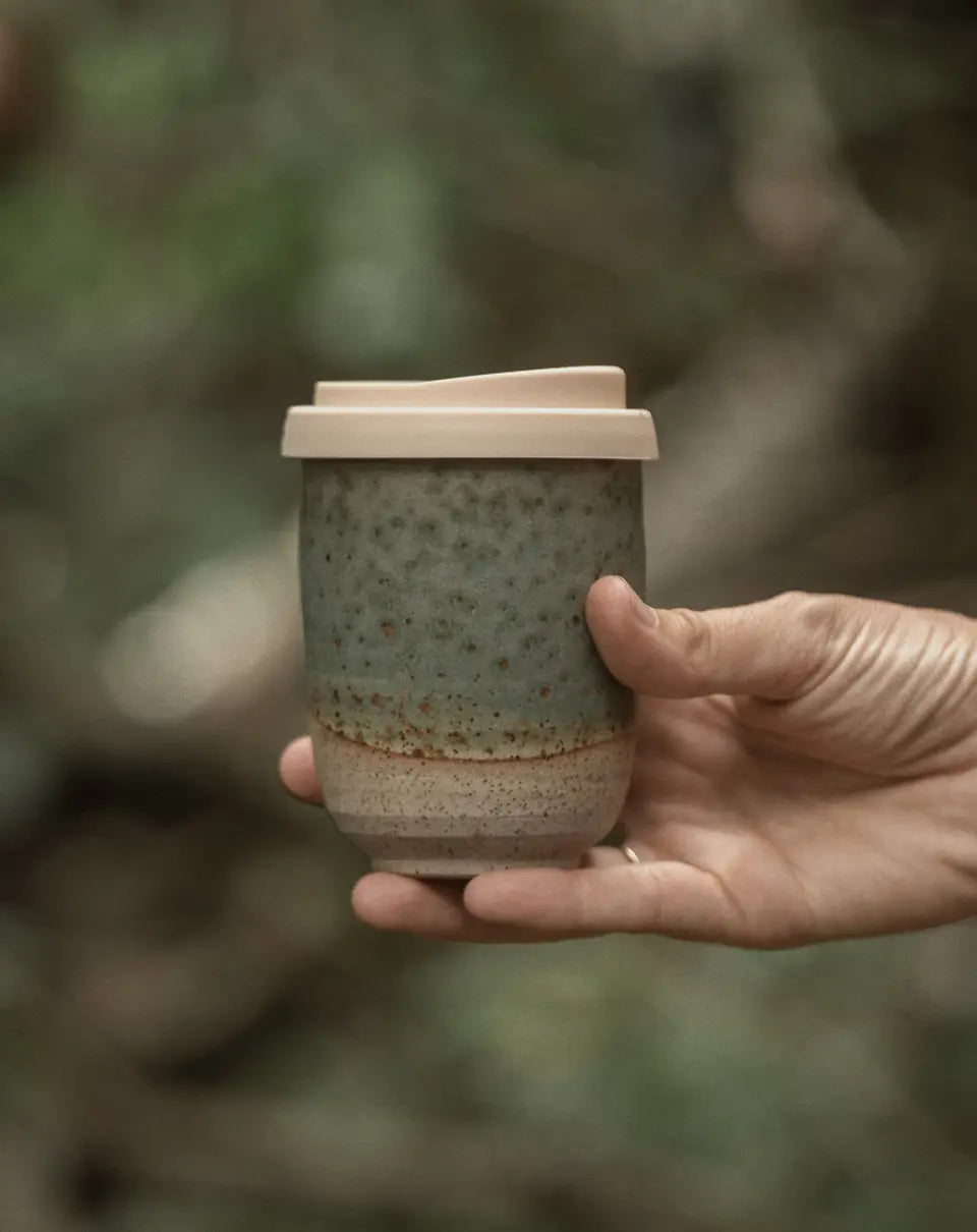 SuperFeast x Pottery For the Planet 8oz Travel Mug