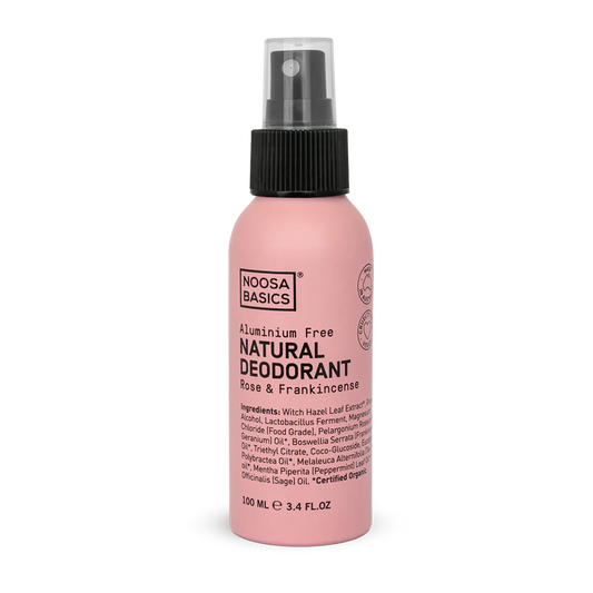 Noosa Basics ~ Natural Deodorant Spray ~ Rose & Frankincense